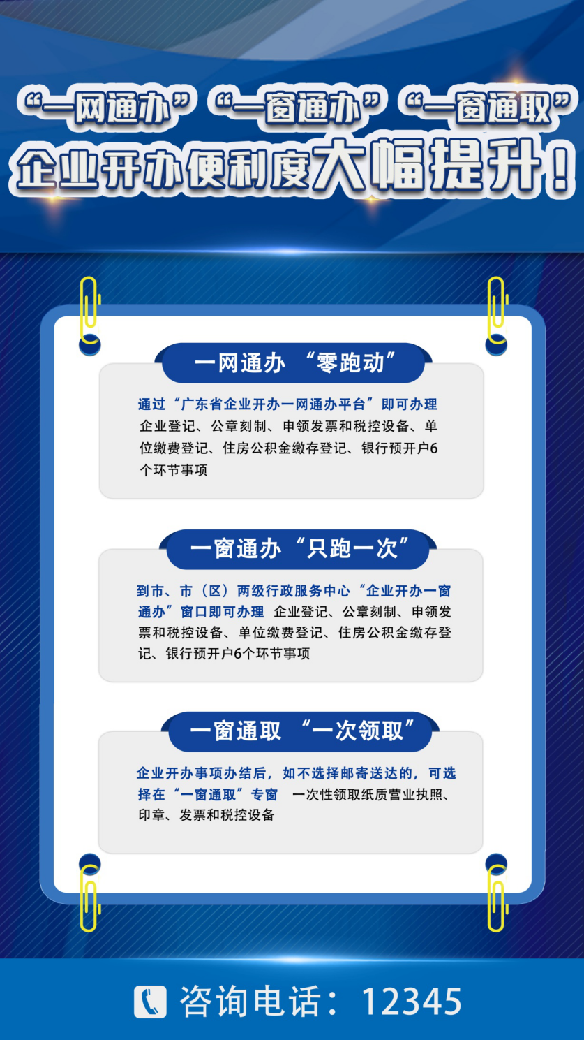 “一网通办”“一窗通办”“一窗通取”  企业开办便利度大幅提升！.png