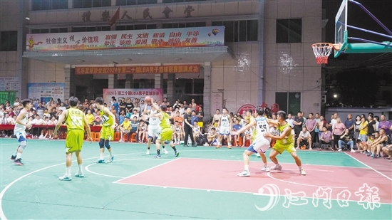 礼乐LBA男子篮球联赛是江海区最火的“村BA”。