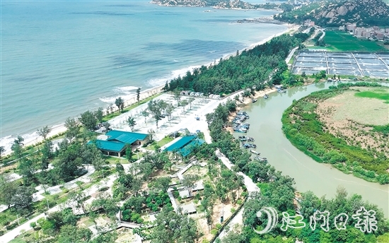 山海澜岸旅游营地项目雏形显现。